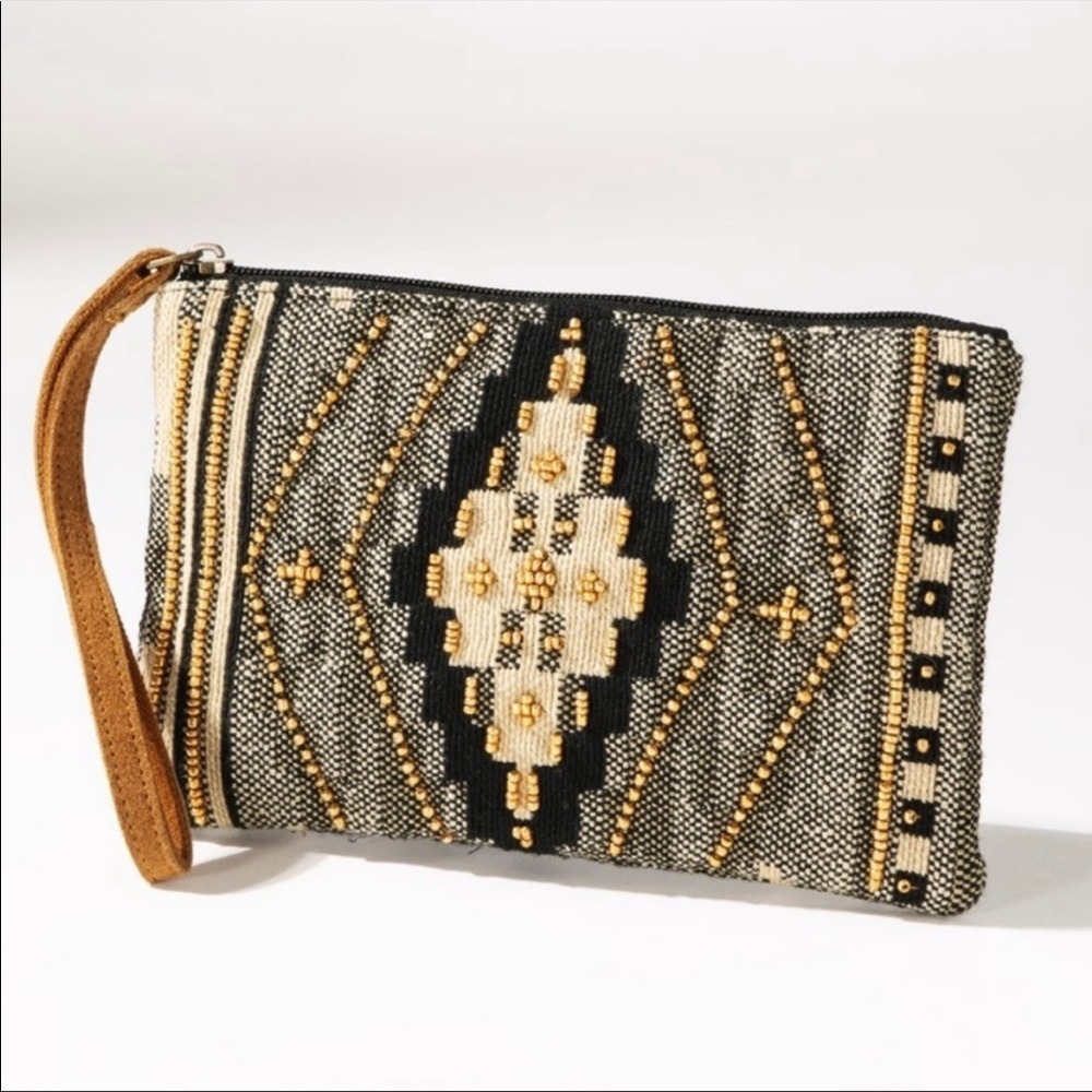 •Last One Left• Aztec Handmade Pattern Clutch/Wristlet